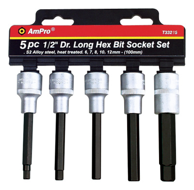 T33223 Набор головок с вставкой TORX удлиненные 1/2", 4 предмета T33223 Набор головок с вставкой TORX удлиненные 1/2", 4 предмета