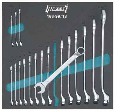 Набор комбинированных ключей Hazet 163-99/18 Набор комбинированных ключей Hazet 163-99/18