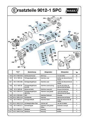 HAZET Фитинг корпуса ударного механизма для гайковерта 9012-1SPC  9012-1SPC-013